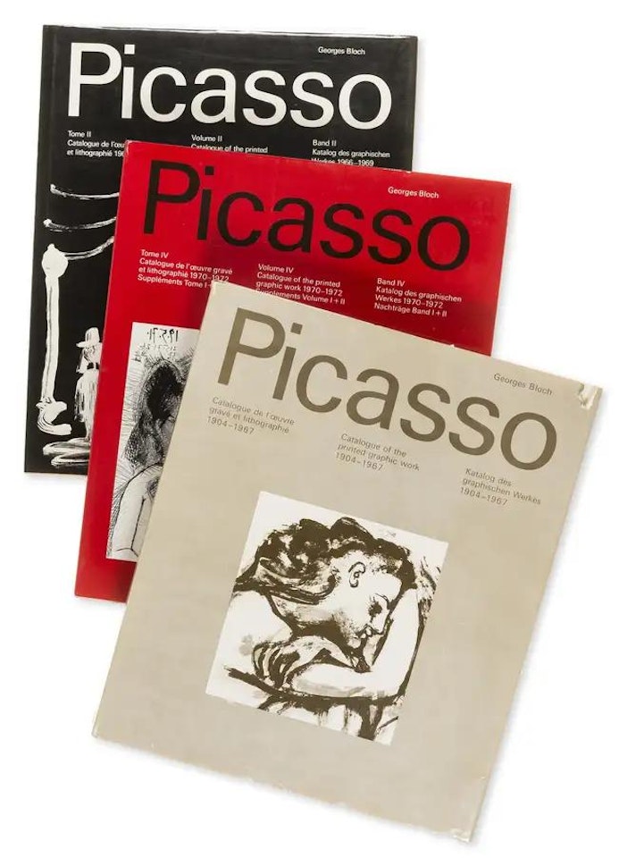 Catalogue of the Printed Graphic Work I,II,IV by Pablo Picasso