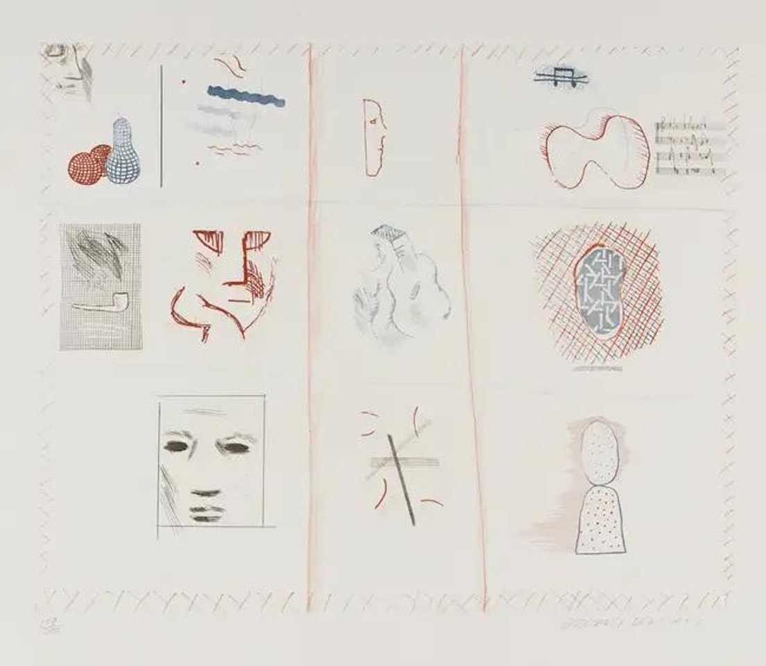 Franco-American Mail (from The Blue Guitar) (M.C.A. Tokyo 182) by David Hockney