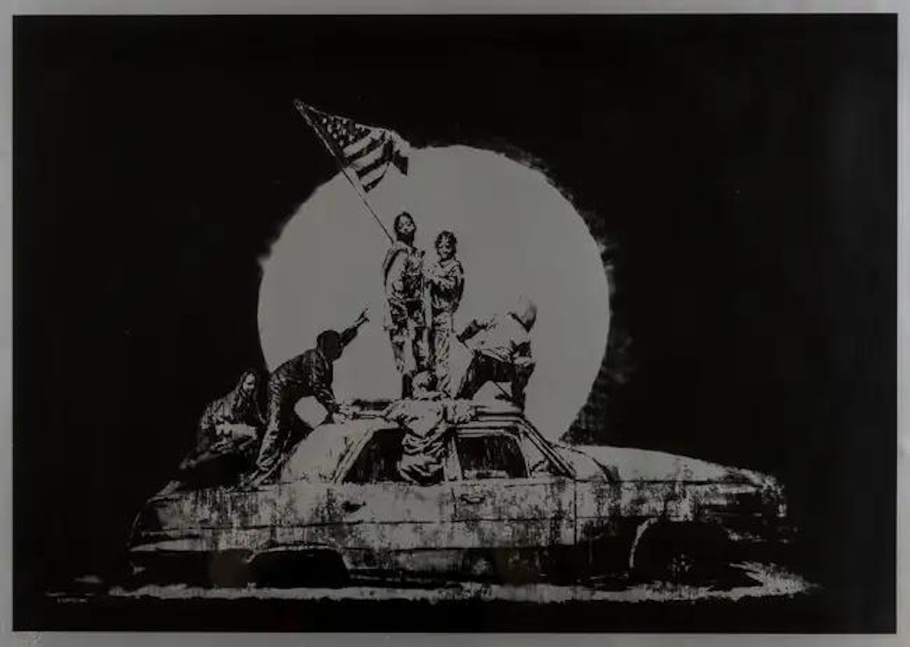 Silver Flag by Banksy