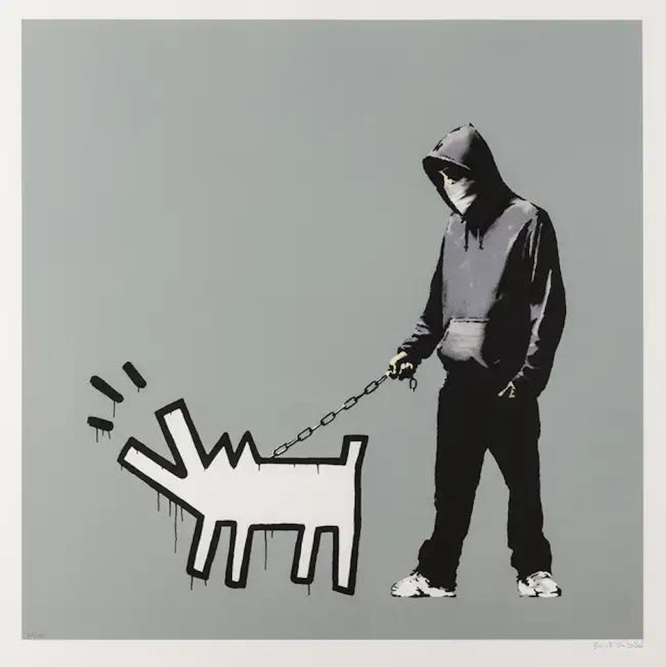 Choose Your Weapon (Cool Grey) by Banksy