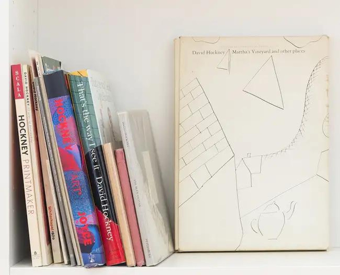 The Blue Guitar; 18 portraits...; Dessins et Gravures; Martha"s Vineyard and other places: My Third Sketchbook...; That"s the Way I See It; Hockney on "Art": Conversations with Paul Joyce, Boston [& others] by David Hockney