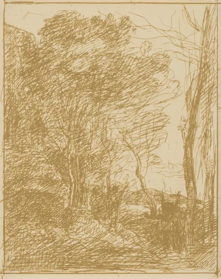 La Ronde Gauloise by Jean Baptiste Camille Corot