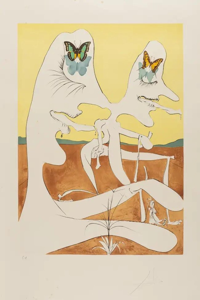 La Conquete du Cosmos (M & L 643-645, 648-650; Field 74-12 B,C,E,F,I &K) by Salvador Dali
