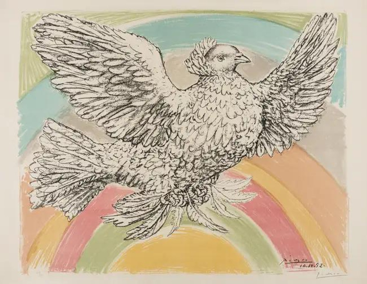 Colombe Volant (Bloch 712; Mourlot 214) by Pablo Picasso