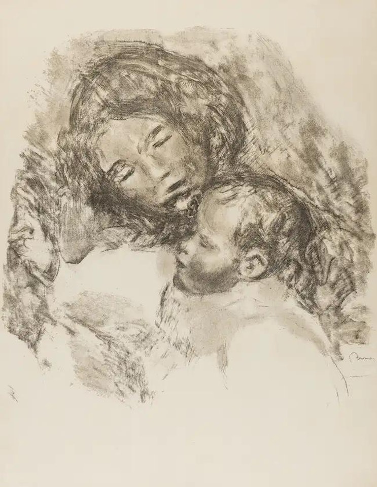 Maternité, grande planche (Delteil Stella 50) by Pierre-Auguste Renoir