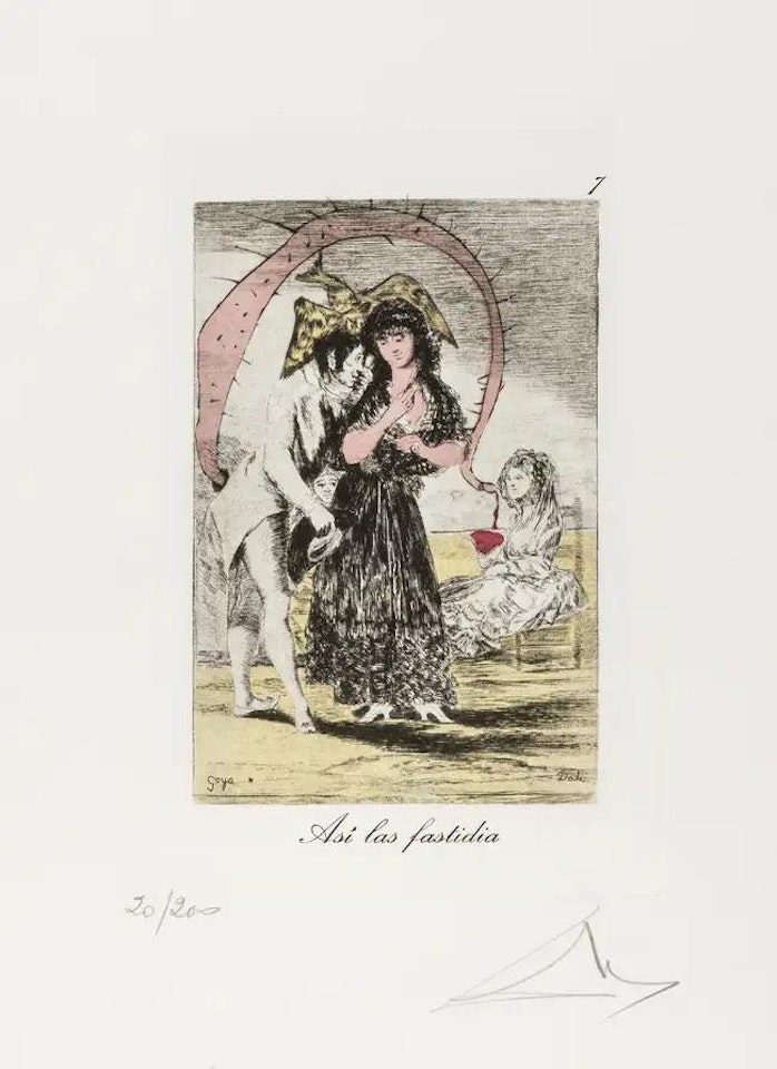 Plate 7 (from Les Caprice de Goya de Dalí) (M & L 854; Field 77-3-74) by Salvador Dali