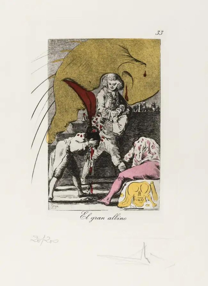 Plate 33 (From Les Caprice de Goya de Dalí) (M & L 880) by Salvador Dali