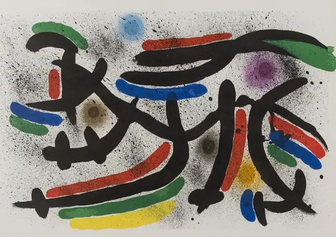 Plate XI, Plate VI, Plate XII (from Lithographe I) (Cramer 160) by Joan Miró