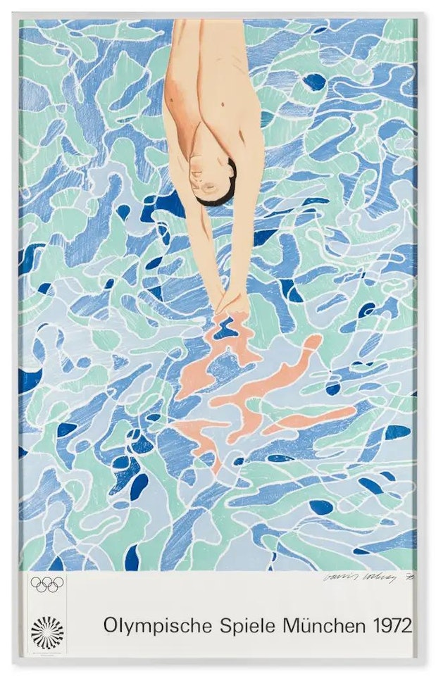 Poster for Olympische Spiele München by David Hockney