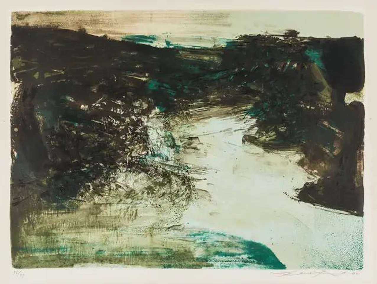 Untitled (Riviere 206) by Zao Wou-Ki
