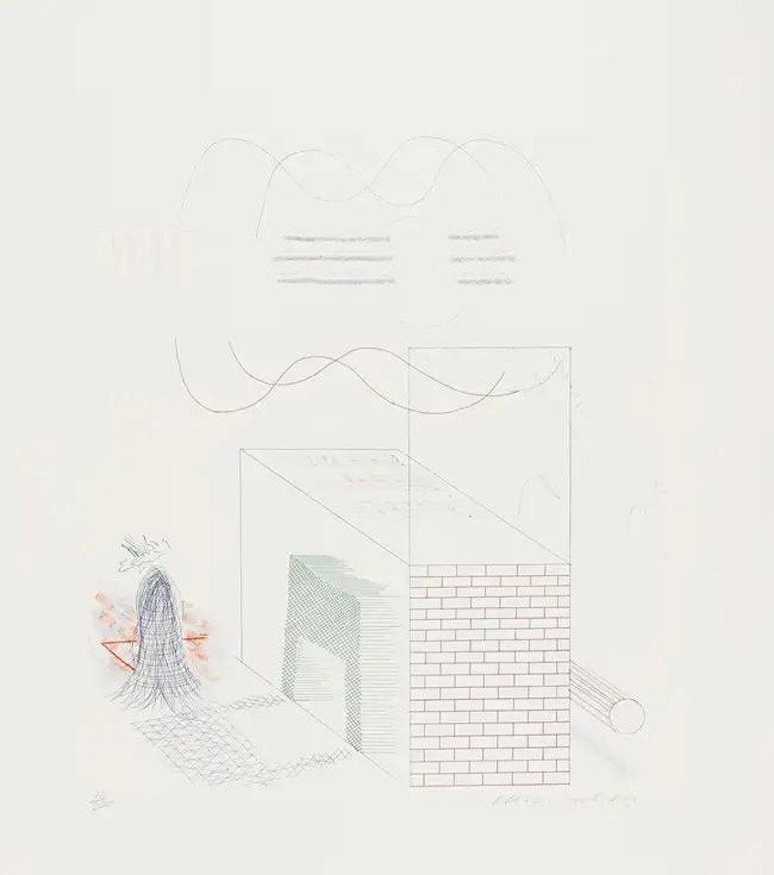 The Buzzing of The Blue Guitar (M.C.A. Tokyo 185) by David Hockney