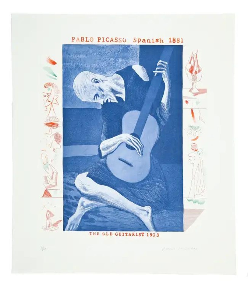 The Old Guitarist (M.C.A. Tokyo 179) by David Hockney