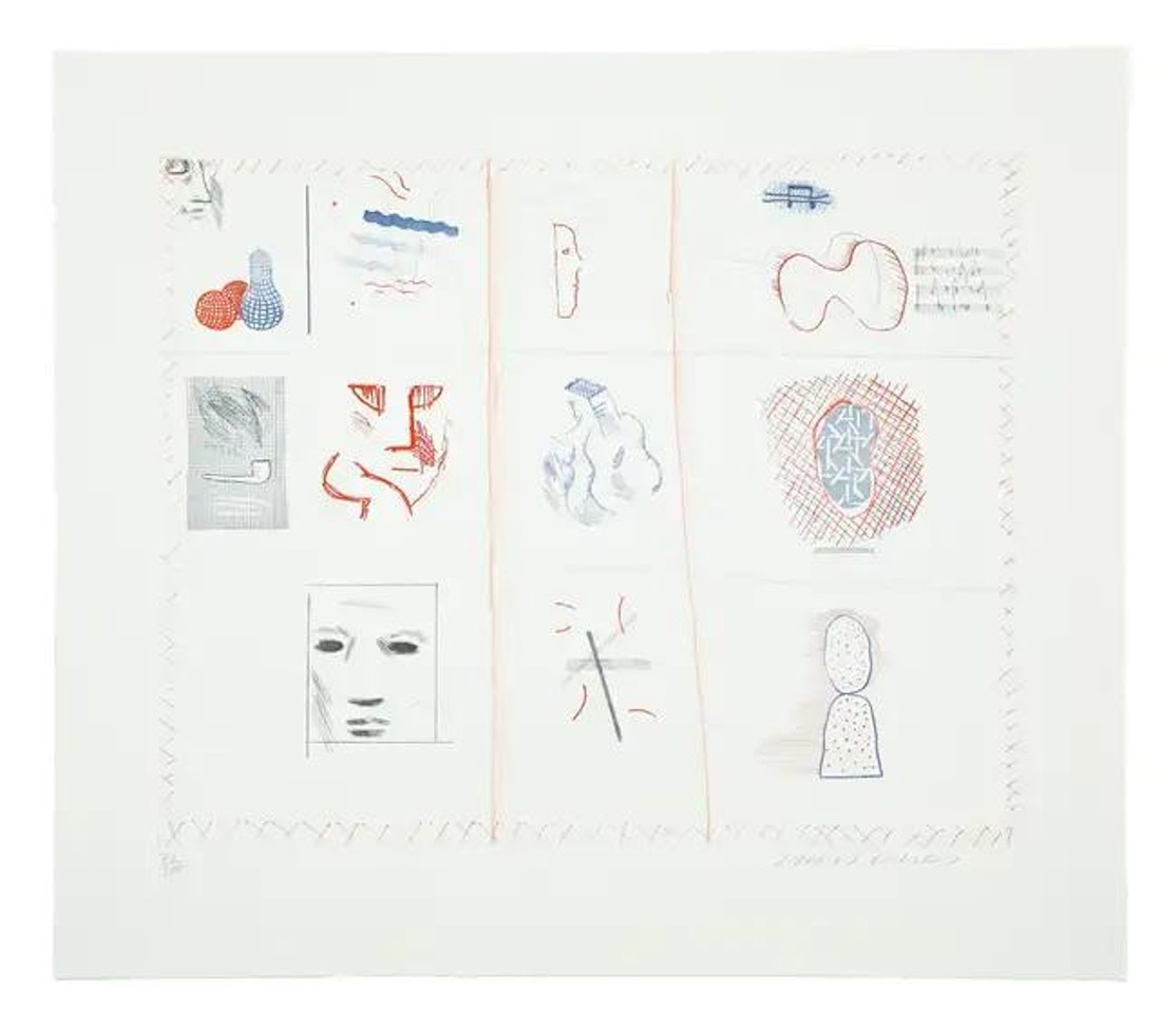 Franco-American Mail (M.C.A. Tokyo 182) by David Hockney