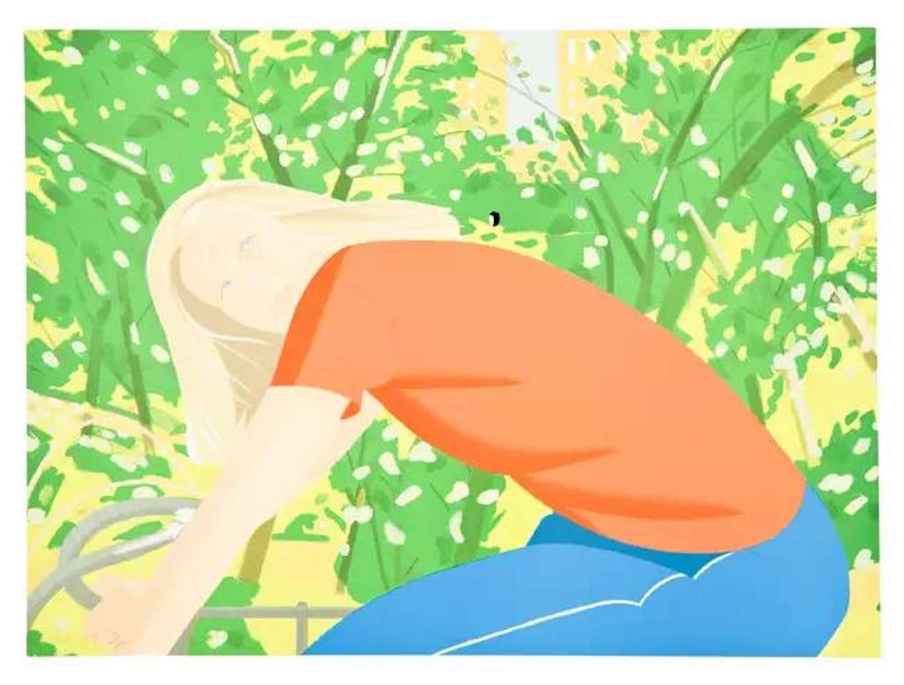 Bicycle Rider (Klaus Albrecht Schröder 154) by Alex Katz