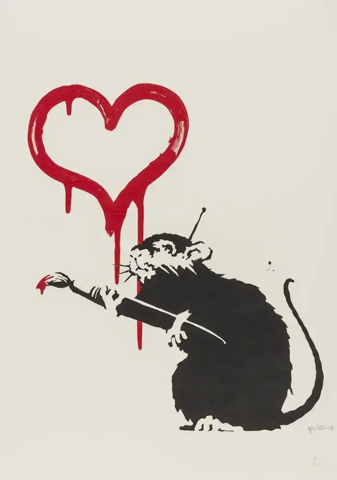 Love Rat by Banksy