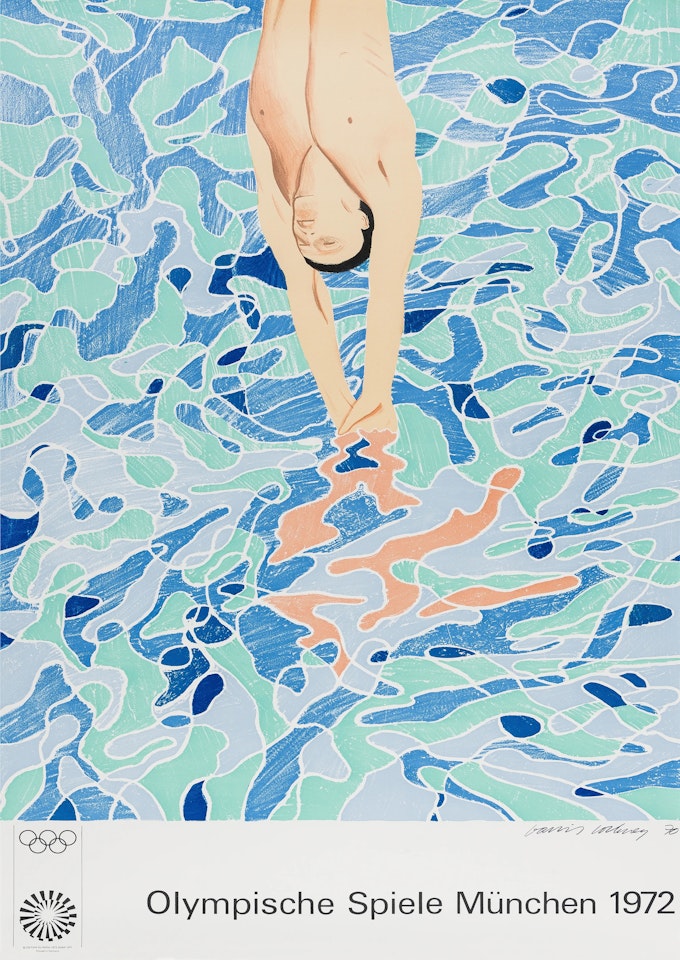 Poster for Olympische Spiele München (Baggott 34) by David Hockney