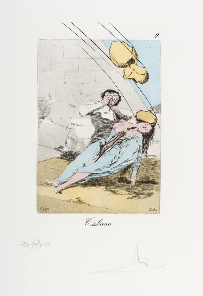 Plate 9 (From Les Caprices de Goya de Dali) (M & L 856) by Salvador Dali