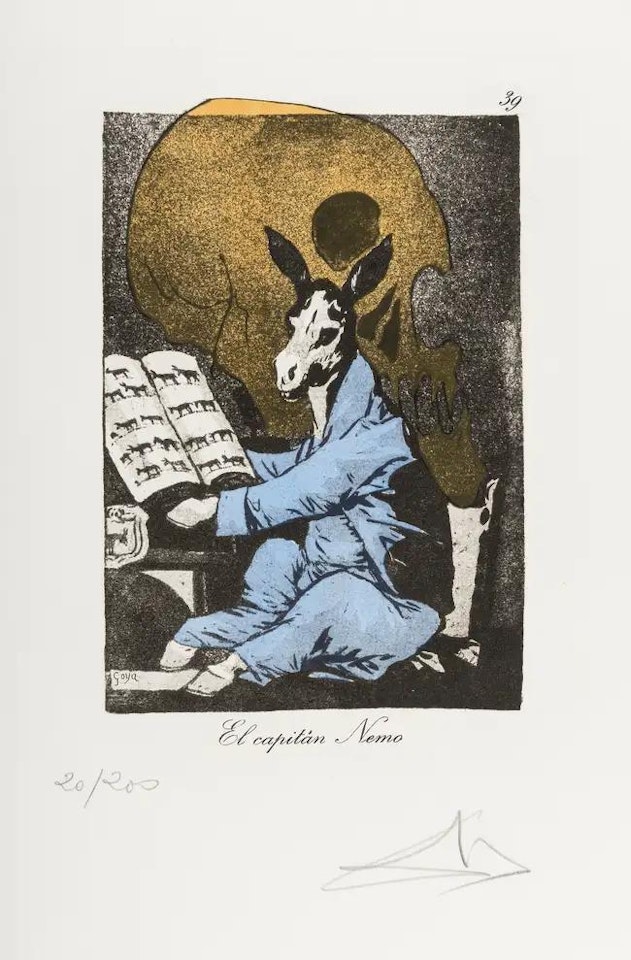 Plate 39 (From Les Caprices de Goya de Dali) (M & L 886) by Salvador Dali