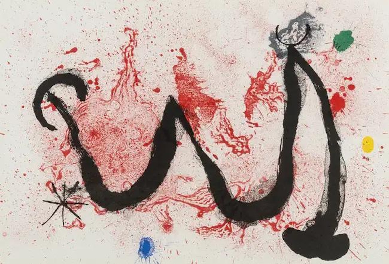La Danse de feu (Mourlot 341) by Joan Miró