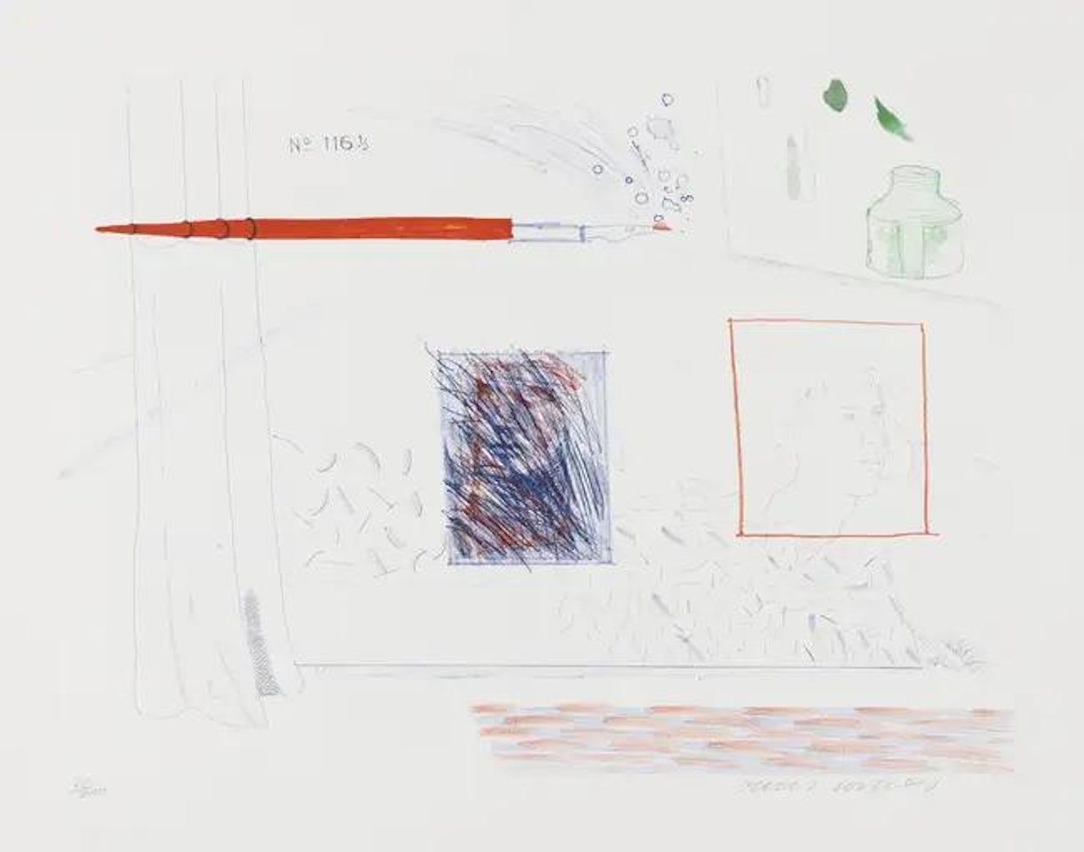 Etching is the subject (S.A.C 191) by David Hockney