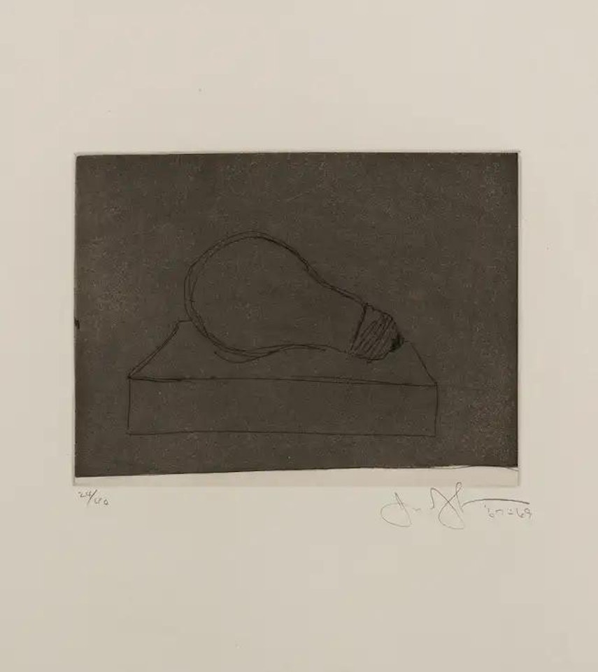 Large Lightbulb (ULAE.58) by Jasper Johns
