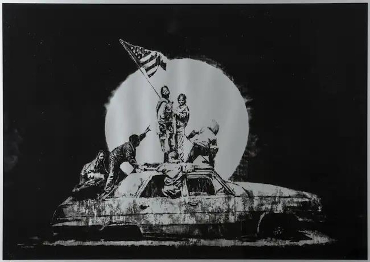 Silver Flags by Banksy