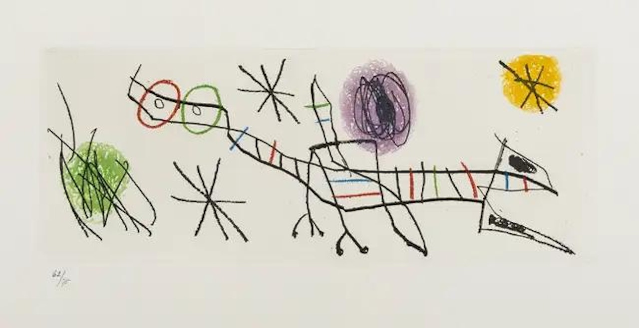 Untitled (Eric Satie, Poemes et Chansons) (Dupin 522-524) by Joan Miró