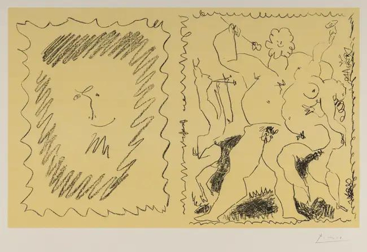 Bacchanale (Bloch 795; Mourlot 280) by Pablo Picasso