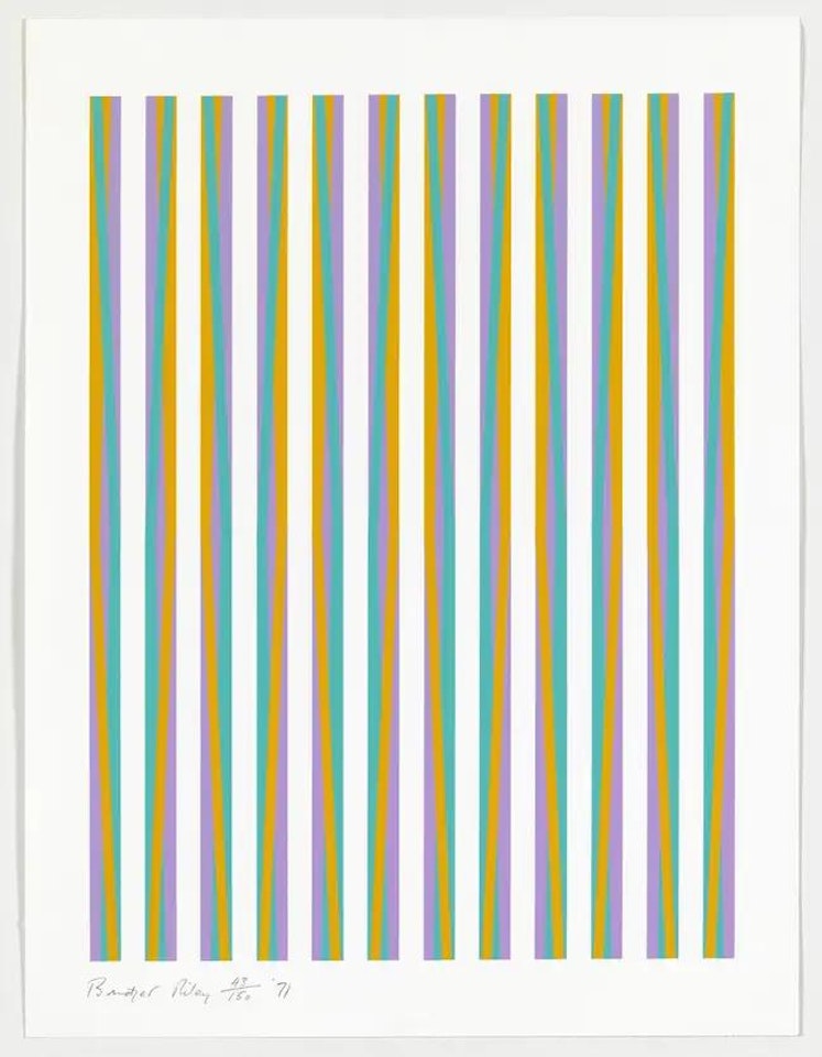 Print for Chicago 8 (Schubert 15) by Bridget Riley