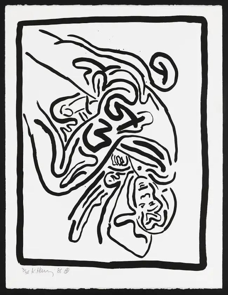 Untitled (from Bad Boys) by Keith Haring