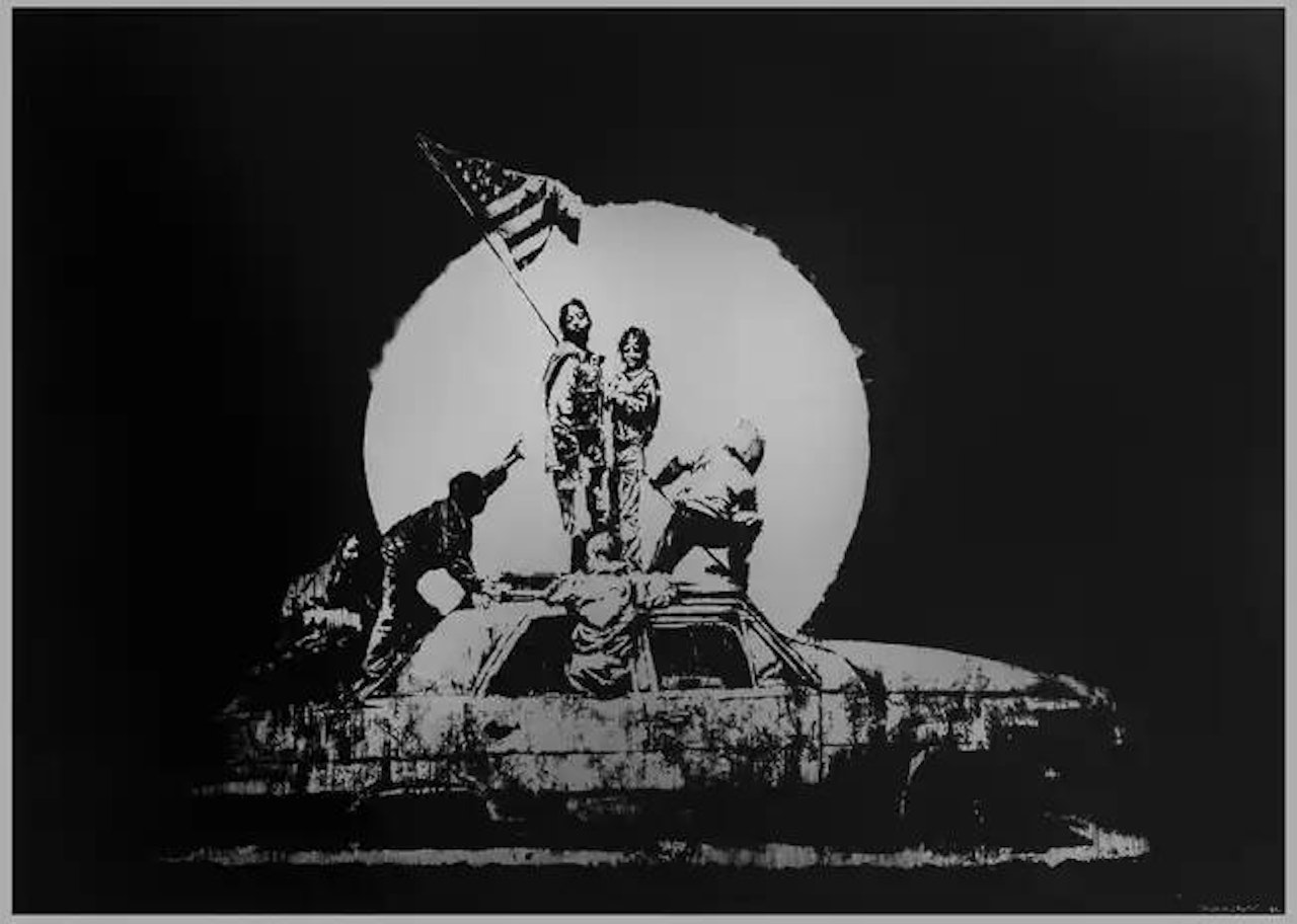 Silver Flag by Banksy