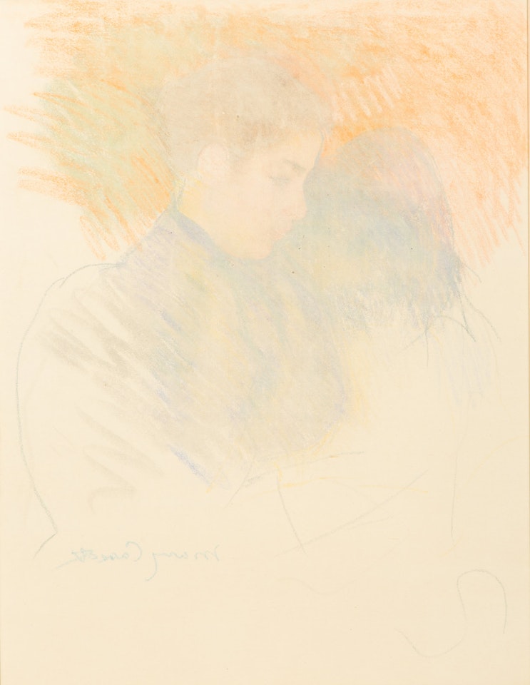 Young Woman Reflecting, c. 1894-1895 by Mary Cassatt