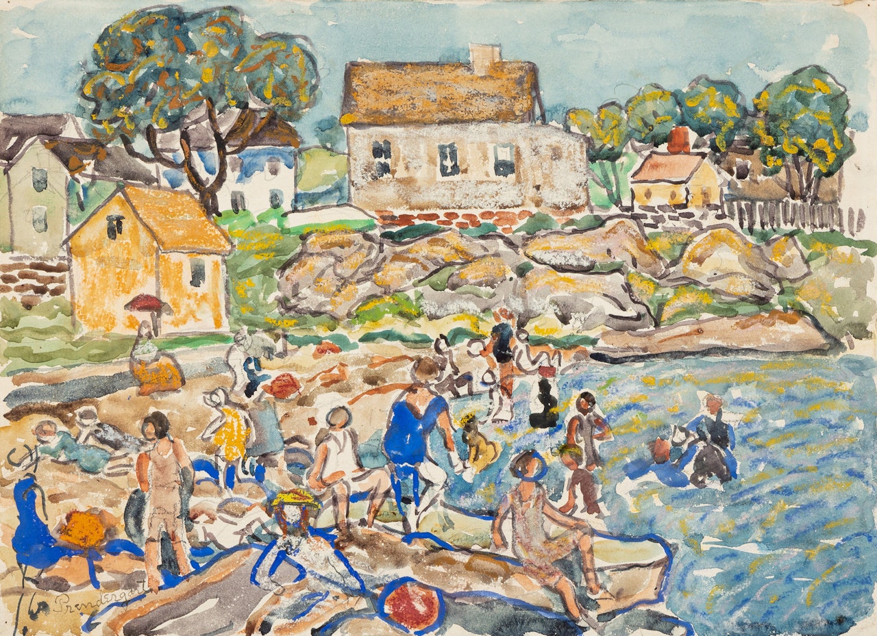 Rocky Beach Cove, Marblehead, c. 1920-23 by Maurice Prendergast