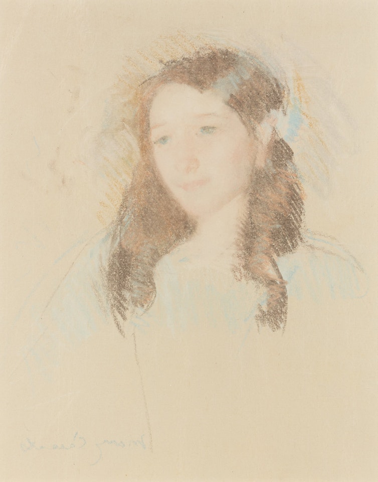 Head of Adèle (No. 4), c. 1908 by Mary Cassatt