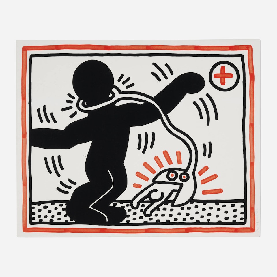 Untitled (from the Free South Africa series) by Keith Haring