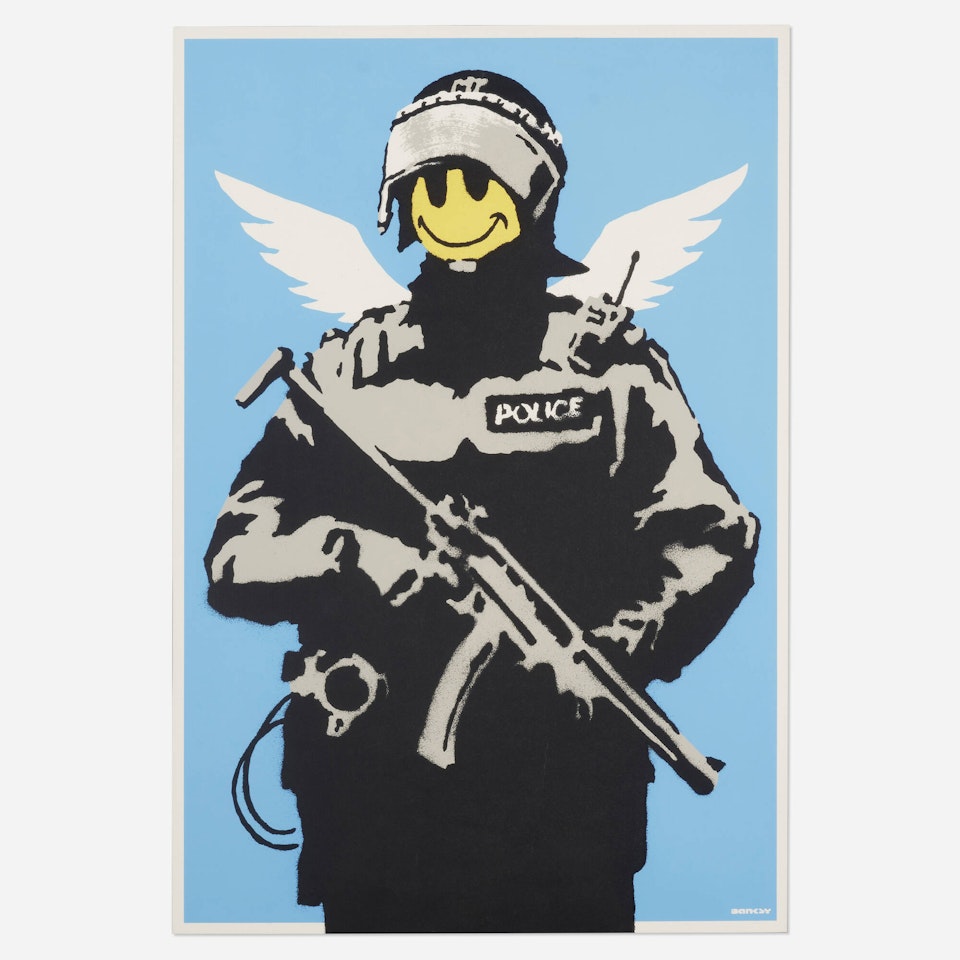 Flying Copper by Banksy