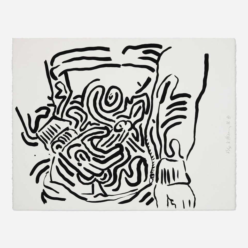 Bad Boys 2 (from the Bad Boys suite) by Keith Haring