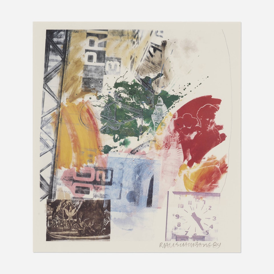 Untitled (ROCI Announcement) by Robert Rauschenberg