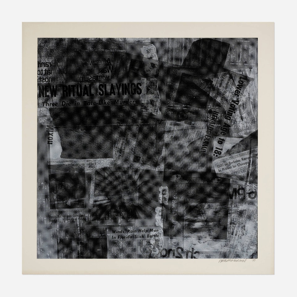 Untitled (from the Surfaces Series, from Currents suite) by Robert Rauschenberg