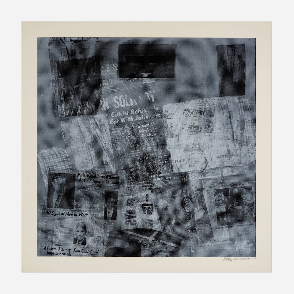 Untitled (from the Surfaces Series, from Currents suite) by Robert Rauschenberg