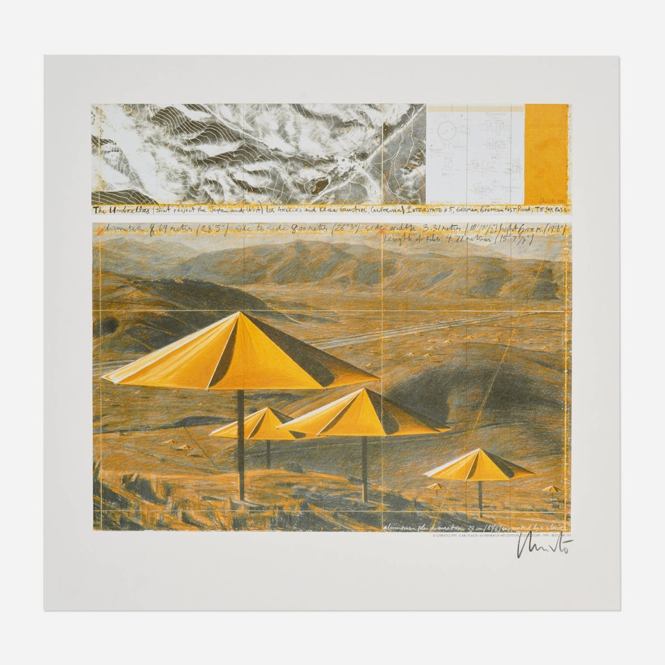 Yellow Umbrellas, Joint Project for Japan and USA by Christo