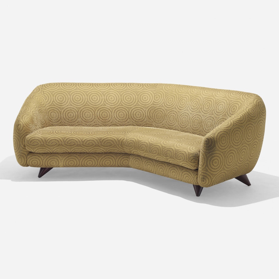 Wide angle sofa by Vladimir Kagan