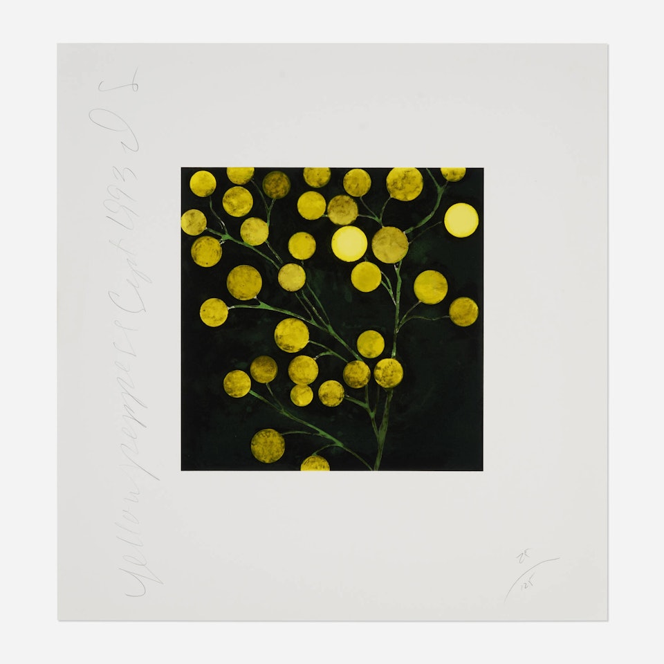 Yellow Peppers (from the Fruits and Flowers III series) by Donald Sultan