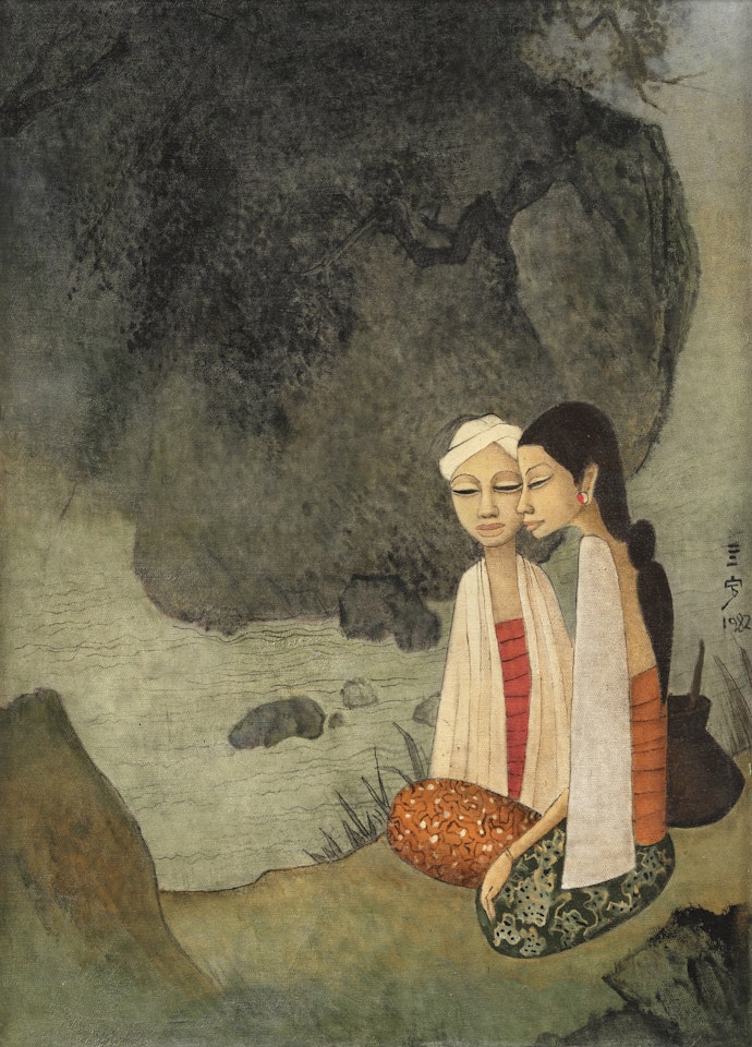 By The River II  by Cheong Soo Pieng
