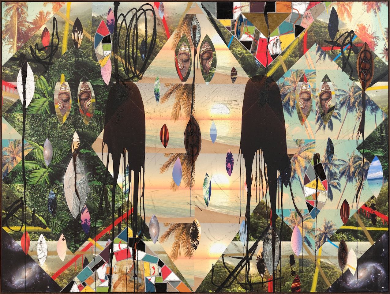 Untitled Escape Collage  by Rashid Johnson