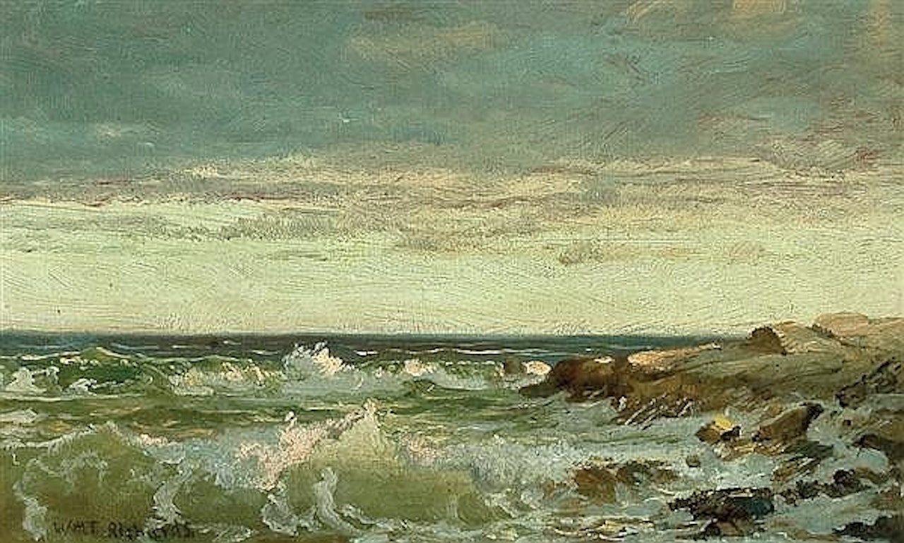 Crashing Waves On A Rocky Coast by William Trost Richards