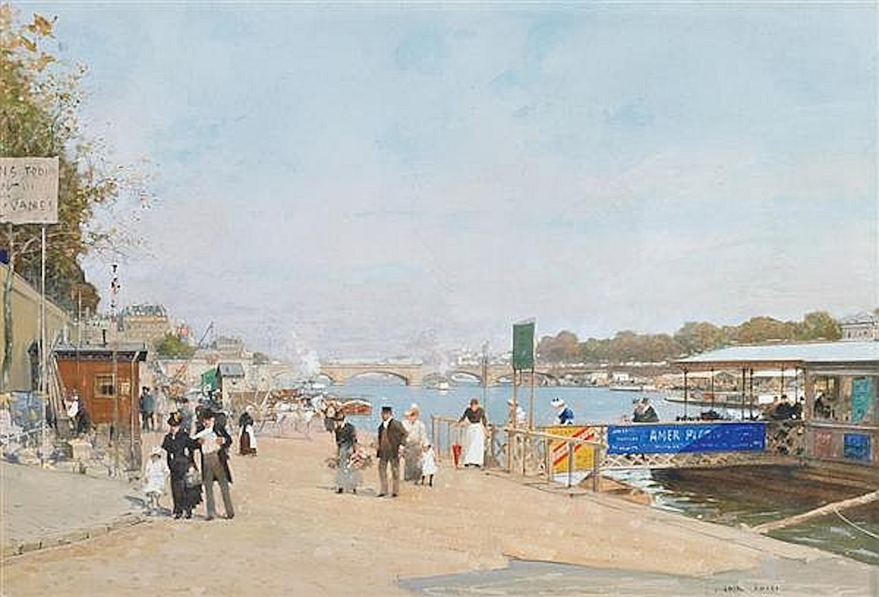 "Au Bord De La Seine" by Luigi Loir