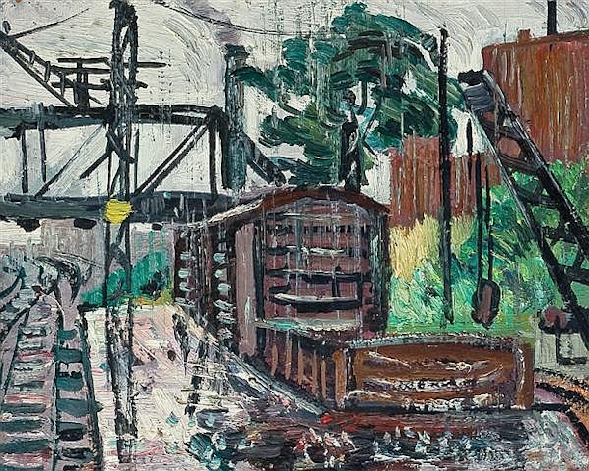 Railroad Yard by Hayley Lever