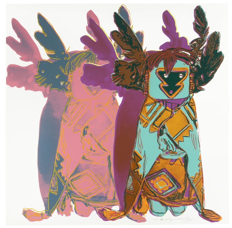 "Kachina Dolls,"; (from "Cowboys and Indians") by Andy Warhol