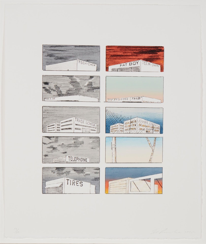 "Course of Empire," by Ed Ruscha